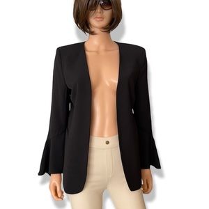 Vince Camuto woven black open blazer